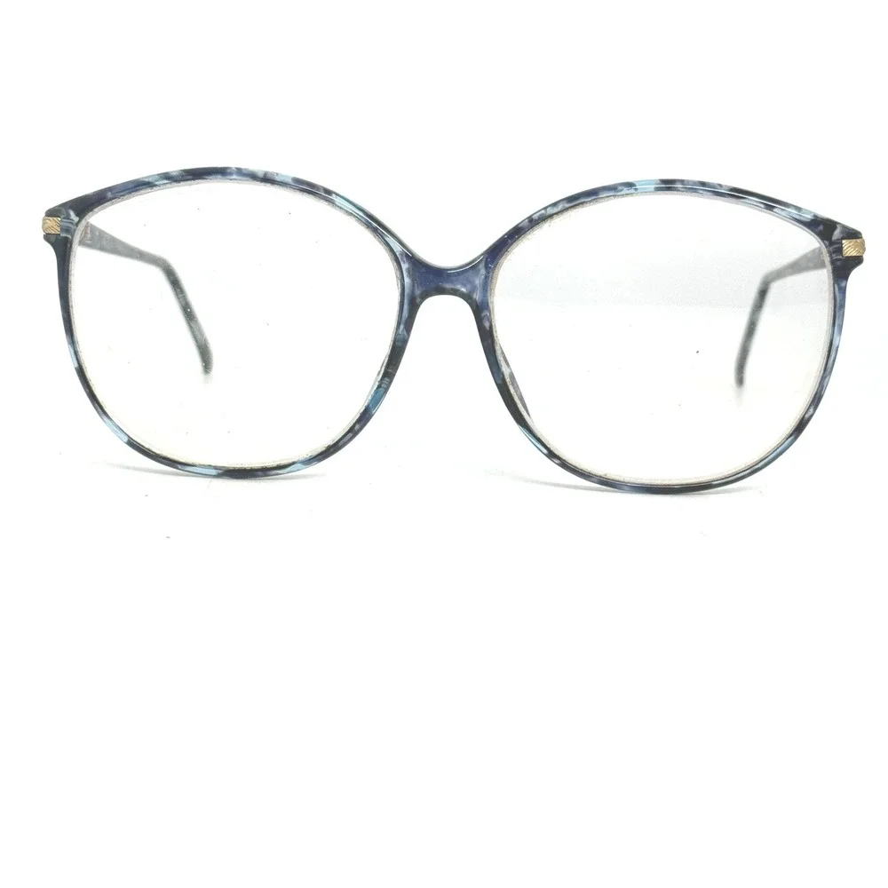 TURA MOD 302 Frame Japan 135 Optical Eyeglasses‎ Blue Marble Pattern 21047